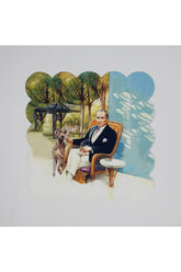 Sulu Boya Atatürk Görselli Dijital Baskılı Lazer Kesim Kokteyl Peçetesi